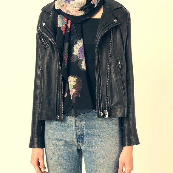 SAINT LAURENT floral print scarf - Picture 1 of 5